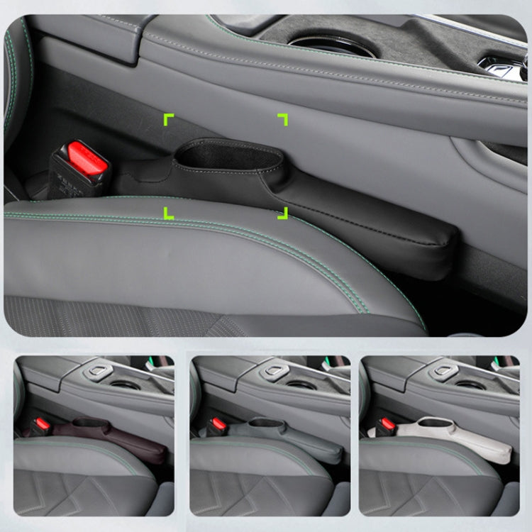 1pair Car Seat Storage Organizer Seat Anti Leakage Seam Fillers, Storage Black, Storage Dark Coffee