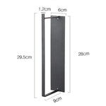 Wall Mounted Metal Clothes Hanger Storage Rack Multifunctional Shelf for Closet