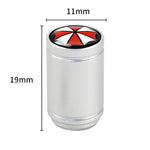 4pcs /Set Umbrella Metal Tire Valve Caps Automobile Universal Modified Valve Covers