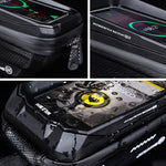 WILD MAN MS66 1.2L EVA Hard Shell Bicycle Front Beam Bag Cycling Touch Screen Phone Bag, MS66