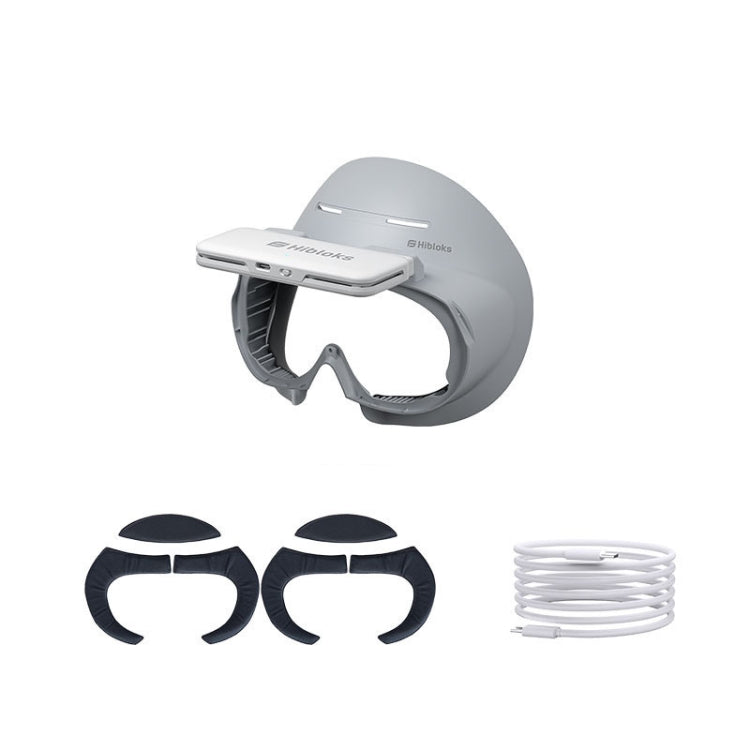 For PICO 4 Hibloks VR Glasses Face Cushion Protector Pad With Fan, 1pc PU Cotton, 2pcs PU Cotton, 1pc Ice Silk, 2pcs Ice Silk