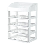 Desktop Drawer Organizer Multi-Layer Cosmetic Jewelry Box Stationery Multi-Functional Organizer, 5 Layer White Drawer (White), 5 Layer Black Drawer (White), 5 Layer Black Drawer (Pink), 4 Layer White Drawer (White), 4 Layer Black Drawer (White)        ...