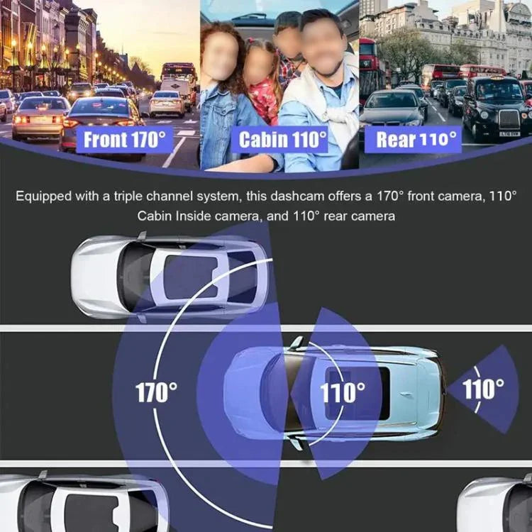 3 Recording 1080P Camera HD Mobile Phone Playback Driving Recorder, G70