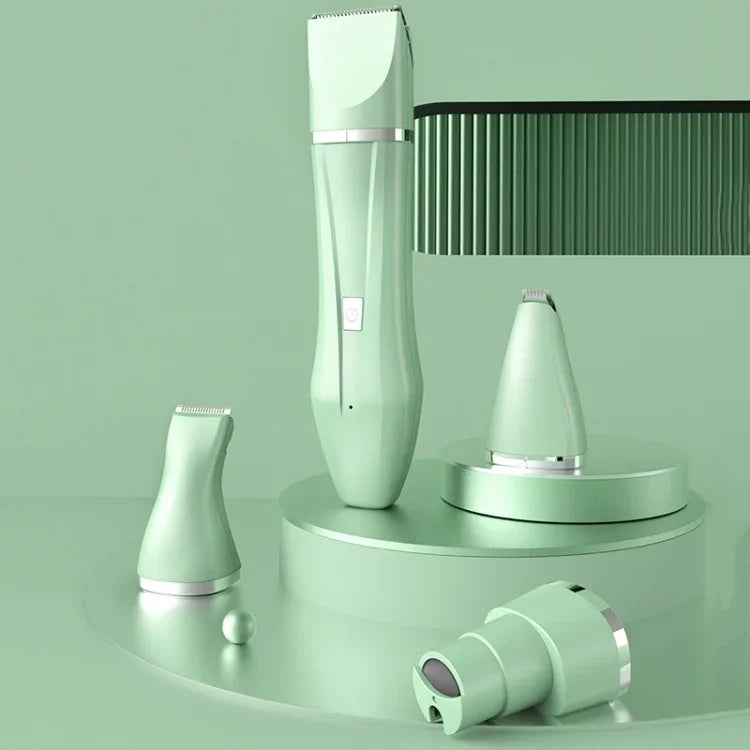 Multifunctional Pet Electric Shaver Cat And Dog Hair Clipper, 2-in-1 Green, 2-in-1 White, 3-in-1 Green, 3-in-1 White, 4-in-1 Green, 4-in-1 White