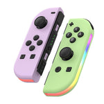 JOY-02 Gaming Left And Right Handle With RGB Lights Body Feel Bluetooth Gamepad For Switch / Switch OLED / Switch Pro / Switch Lite / Switch Joycon, Blue Red, Green Blue, White, Gray, Pink Green, Orange Purple, Light Pink Light Green