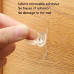 2pcs /Pack Invisible Cabinet Drawer Suction Cup Sticky Handle Acrylic Self-Adhesive Closet Glass Handle