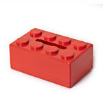 Multifunctional Cartoon Building Block Tissue Storage Box Living Room Coffee Table Decorations, Blue, Green, Red, Black, White