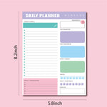 60pages /Book Weekly Planning Note Pad Schedule Time Management Planning Notebook, JH002