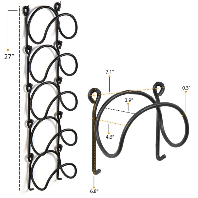 Bathroom Wall Mounted Towel Rack Multifunctional Iron Wall Mounted Wine Stand Storage Shelf