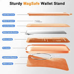 Portable Phone MagSafe Wallet Card Holder With Adjustable Stand