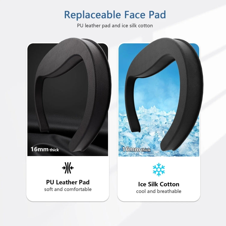 AMVR Q3FC1 For Meta Quest3 Mask Ice Silk Breathable Leather Material