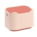 Push Type Desktop Wastebasket Small Odor-Isolating Pet Litter Pan, 17.8 x 13 x 13.5cm