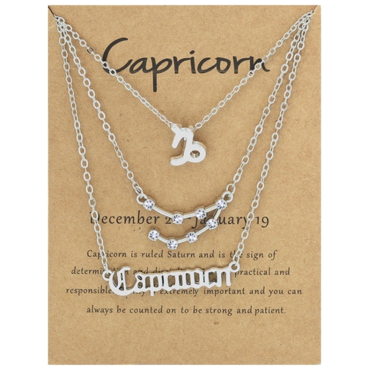 3 In 1 12 Zodiac Signs Necklace Set Retro Alphabet Symbols With Diamonds Jewelry Set, Scorpion Golden, Sagittarius Golden, Capricorn Golden, Taurus Golden, Pisces Golden, Leo Golden, Libra Golden, Cancer Golden, Aquarius Golden, Virgo Golden, Aries Gol...