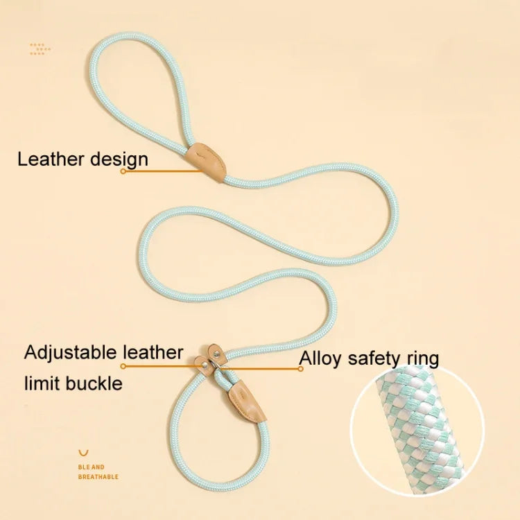 Dog Traction Rope Mid Large Dog Universal Safety Buckle Chain Circle, 1.5m x 0.6cm, 1.5m x 0.8cm, 1.5m x 1cm, 1.8m x 0.6cm, 1.8m x 0.8cm, 1.8m x 1cm