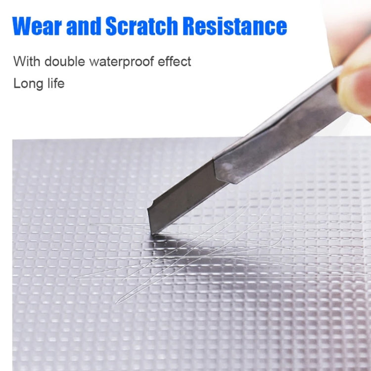 1.2mm Thickness Butyl Waterproof Tape Self-Adhesive Aluminum Foil Tape, 5cm x 5m, 10cm x 5m, 15cm x 5m, 20cm x 5m, 5cm x 10m, 10cm x 10m