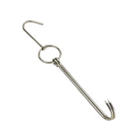 Stainless Steel Double Ring Duck Cooker Hanger Outdoor Barbecue Hanging Hook Stand, 3 Centi Small Ring 23cm, 3 Centi Small Wax Ring 24.5cm, 3 Centi Large Wax Ring 33cm, 3 Centi Medium Wax Ring 29cm, 4 Centi  Steel Thick Short 24cm                      ...