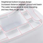 Portable Bed Shampoo Basin Hair Washbasin Sink Washing Hair in Bed for Injured, Elderly, Pregnant Women
