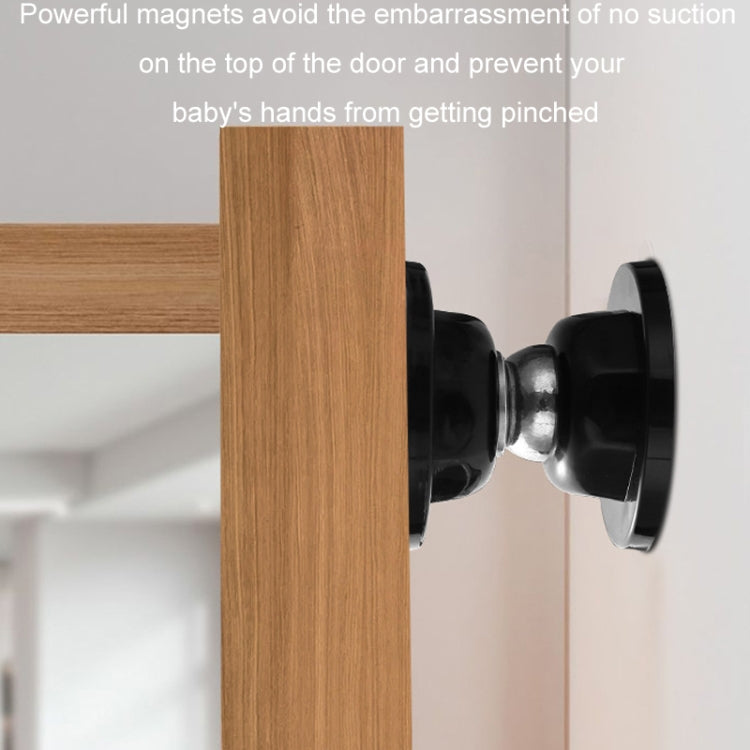 No Punching Silicone Household Strong Magnetic Silent Anti-collision Door Stopper, Transparent, Black, White