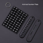 For Toyota Car Key Cover Multifunctional Keychain Anti-lost Number Plate, A, B, C, D, E, F, G, H, I, J, K