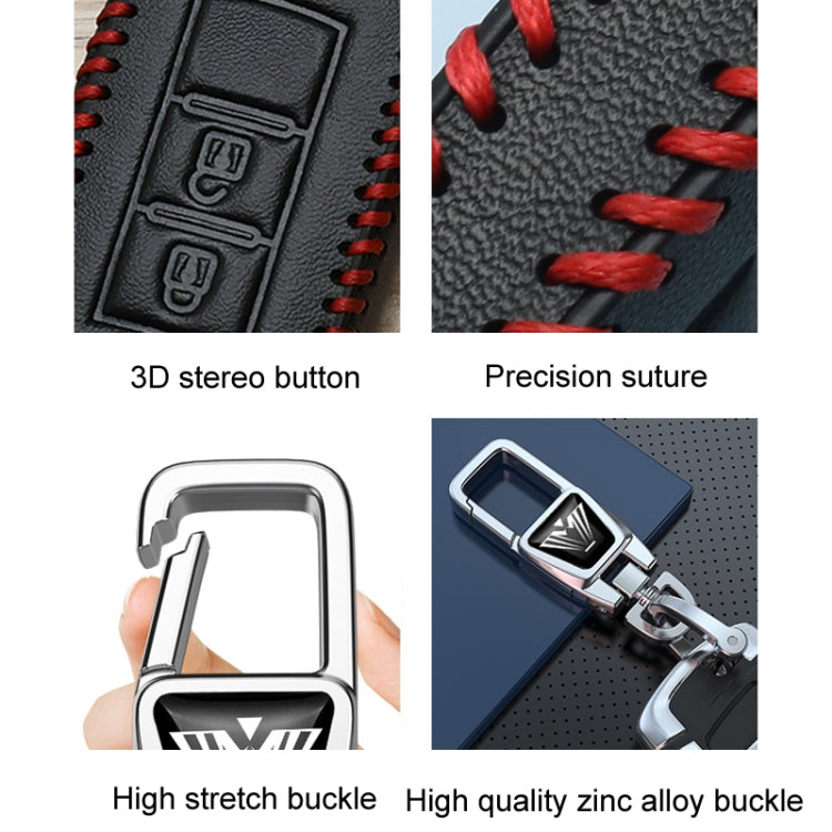For Great Wall Haval Car Key Cover Multifunctional Keychain Anti-Lost Number Plate, A, B, C, D, E, F