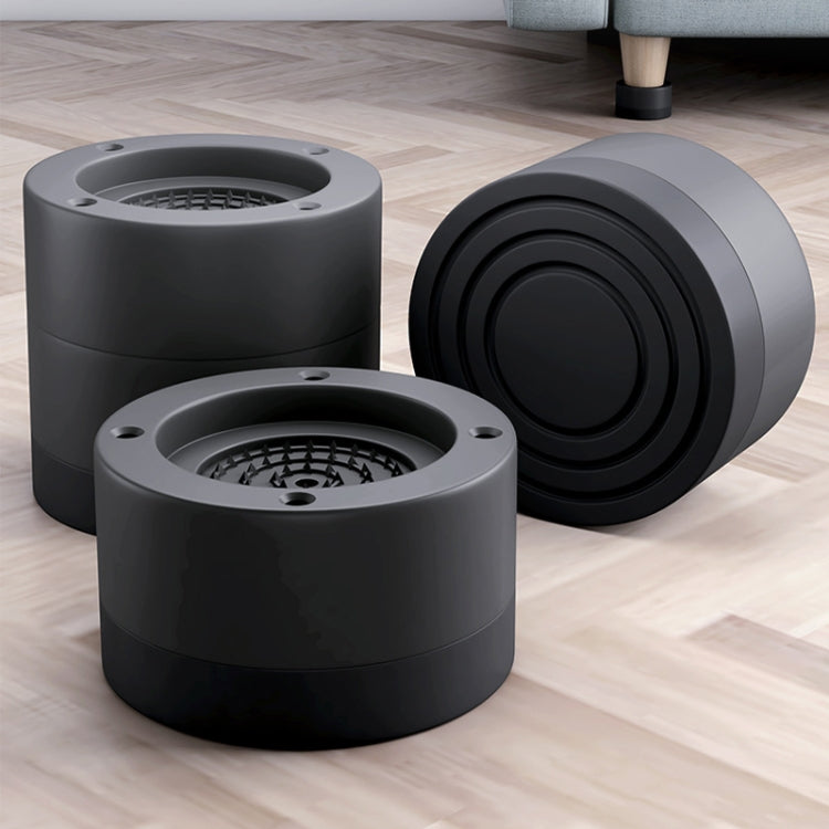 Washing Machine Base Non-Slip Heightening Fixed Shock-Absorbing Foot Pads, Black 3.5cm, Black 6cm, Black 8.5cm