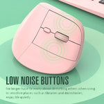 XUNSVFOX H5 Upright Vertical Dual Mode Mouse Rechargeable Wireless Business Office Mouse