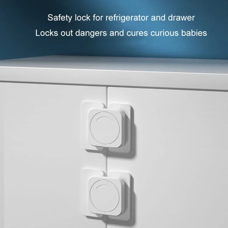 Multifunctional Baby Anti-pinch Door Latch Drawer Refrigerator Child Safety Lock, Refrigerator Lock