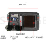 Car Sun Visor Bill Holder Glasses Clip Storage Bag