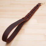 Leather Pet Leash Short Pull Rope Dog Chain, 1.8x50cm