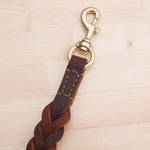 Leather Pet Leash Short Pull Rope Dog Chain, 1.8x50cm
