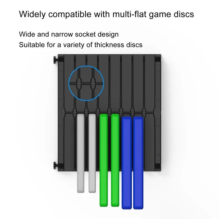 Game Card CD Disk Storage Bracket Wall Mounted Storage CD Case, 32 sheets