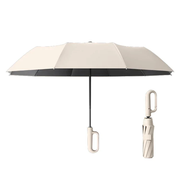 Fully Automatic Rain Or Shine Umbrella Foldable Unisex Sun Shade Umbrella, Forward Beige 105cm, Forward Blue 105cm, Forward Gray 105cm, Forward Beige 125cm, Forward Blue 125cm, Forward Gray 125cm, Reverse Beige 105cm, Reverse Blue 105cm