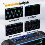 FNIRSI 2C53P Dual Channel Flat Panel Digital Oscilloscope Multimeter Signal Generator 3 In 1, 2C53P