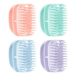 Silicone Shampoo Brush Clean Scalp Massage Brush Wet And Dry Handheld Shampoo Comb