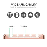 AhaStyle PT125 Aluminum Alloy + Silicone 5 Holes Position Cable Holder Desktop Data Cable Clip