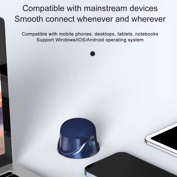 Magnetic Wireless Bluetooth Speaker Subwoofer Mini Portable TWS Mobile Phone Speaker, CQ01 Black, CQ01 White