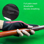 GUTENG Three Finger Thin Breathable Wear-Resistant Non-Slip Snooker Billiard Gloves, Left Hand Half Finger (Printed Black), Left Hand Half Finger (Printed Blue), Left Hand Full Finger (Gray), Left Hand Full Finger (Printed Black)                       ...