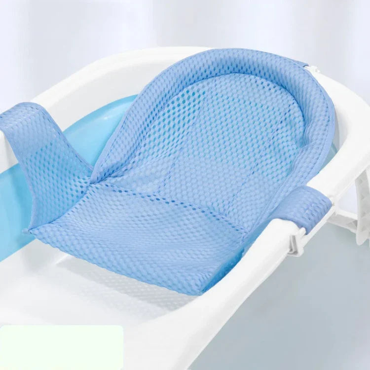 Baby Bath Tub Bathing Support Net Stand Newborn Non-Slip Suspended Shower Mat, 5 Buckle Blue, 5 Buckle Pink, 5 Buckle Green, T-type Blue, T-type Pink, T-type Green