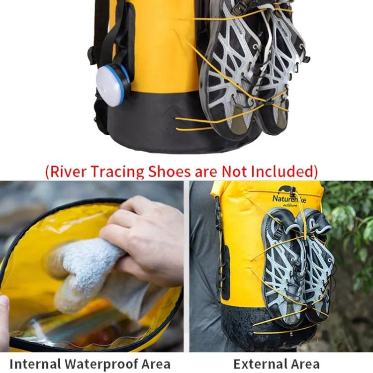 Naturehike Wet Dry IPX6 Waterproof Bag Outdoor Seaside Diving Swimming Rafting Equipment, 20L Khaki, 20L Yellow, 30L Khaki, 30L Yellow, 40L Khaki, 40L Yellow