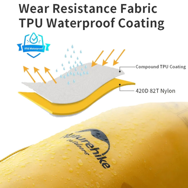 Naturehike Wet Dry IPX6 Waterproof Bag Outdoor Seaside Diving Swimming Rafting Equipment, 20L Khaki, 20L Yellow, 30L Khaki, 30L Yellow, 40L Khaki, 40L Yellow
