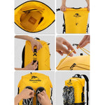Naturehike Wet Dry IPX6 Waterproof Bag Outdoor Seaside Diving Swimming Rafting Equipment, 20L Khaki, 20L Yellow, 30L Khaki, 30L Yellow, 40L Khaki, 40L Yellow