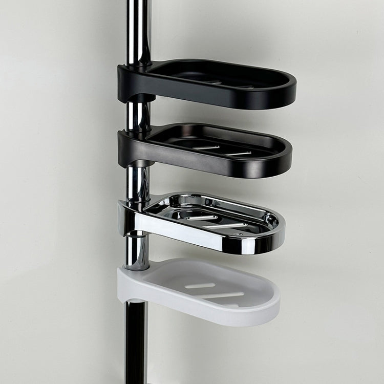 Household Bathroom Shower Soap Holder Laboratory Drainage Organizer, Glossy, Matte Black, Matte White, Brushed Gray