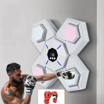 Bluetooth Music Boxing Machine Countable Rechargeable Fitness Equipment, Without Gloves Pink Blue, With Adult Gloves Pink Blue, With Child Golves Pink Blue, With Adult & Child Gloves Pink Blue, Without Gloves Blue, With Adult Gloves Blue