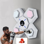 Bluetooth Music Boxing Machine Countable Rechargeable Fitness Equipment, Without Gloves Pink Blue, With Adult Gloves Pink Blue, With Child Golves Pink Blue, With Adult & Child Gloves Pink Blue, Without Gloves Blue, With Adult Gloves Blue