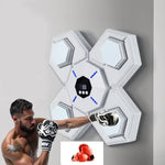 Bluetooth Music Boxing Machine Countable Rechargeable Fitness Equipment, Without Gloves Pink Blue, With Adult Gloves Pink Blue, With Child Golves Pink Blue, With Adult & Child Gloves Pink Blue, Without Gloves Blue, With Adult Gloves Blue