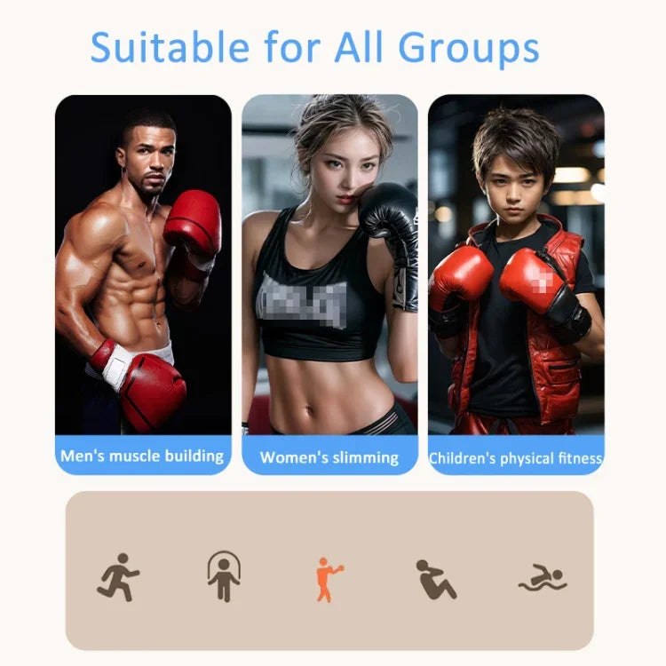 Bluetooth Music Boxing Machine Countable Rechargeable Fitness Equipment, Without Gloves Pink Blue, With Adult Gloves Pink Blue, With Child Golves Pink Blue, With Adult & Child Gloves Pink Blue, Without Gloves Blue, With Adult Gloves Blue