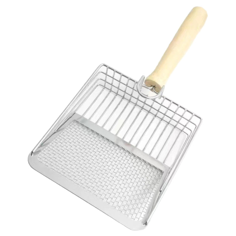 Metal Cat Litter Scoop Partition Filter Shovel Pet Care Cleaning Tool, Square Silver, Square Rose Gold, Round Silver, Round Rose Gold