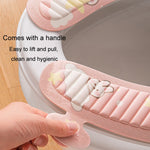 EVA Adhesive Toilet Pad Four Seasons Universal Cartoon Cute Waterproof Toilet Sticker, Gray Sunflower, Pink Moon Rabbit
