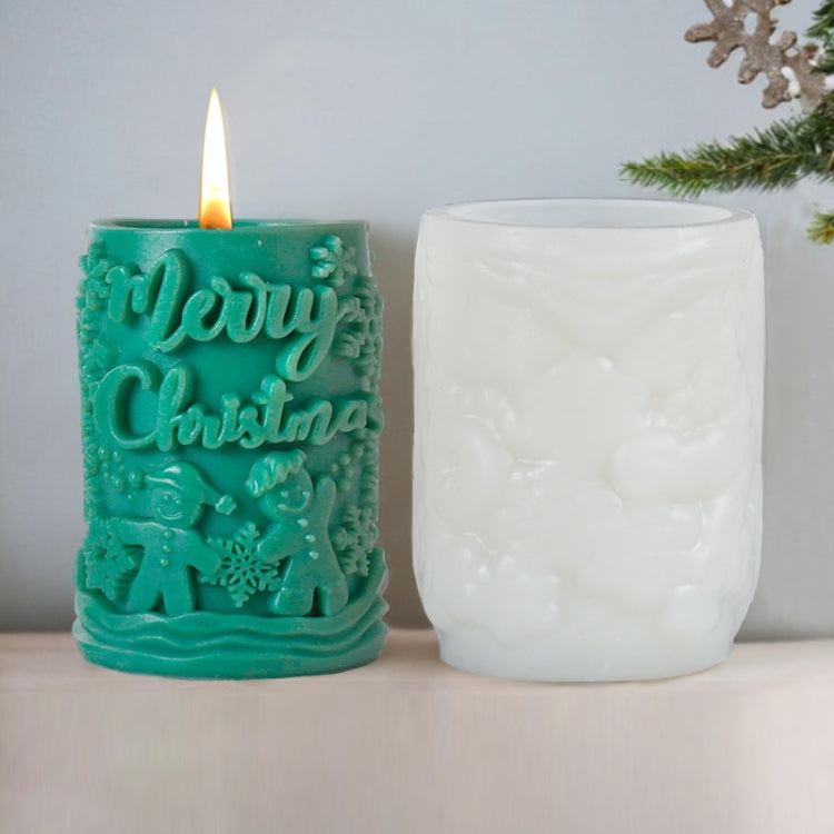 Christmas Aromatherapy Candle Cylinder DIY Silicone Mold, ZL-845, ZL-846, ZL-849, ZL-850
