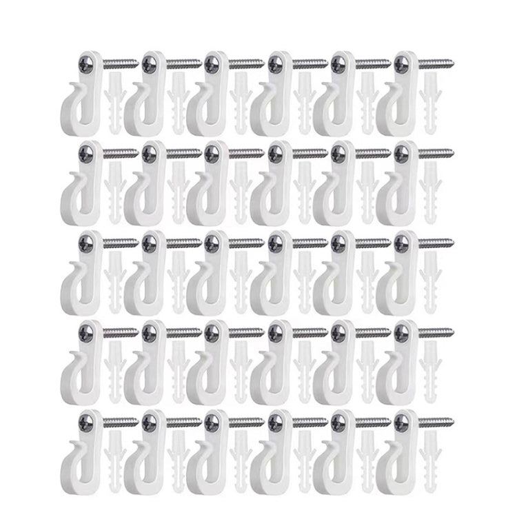 Holiday Lights Hanger Hooks With Phillips Screw For Wire And Led Light, 10pcs /Box, 20pcs /Box, 30pcs /Box, 45pcs /Box